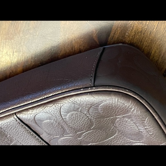 Beautiful Coach Leather C Monogram Laptop Briefcase - Picture 5 of 14